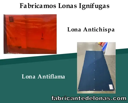 Somos fabricantes de lonas ignífugas: Antichispa y Antiflama.