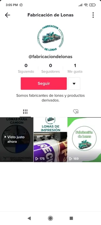 TikTok Fabricación de Lonas.